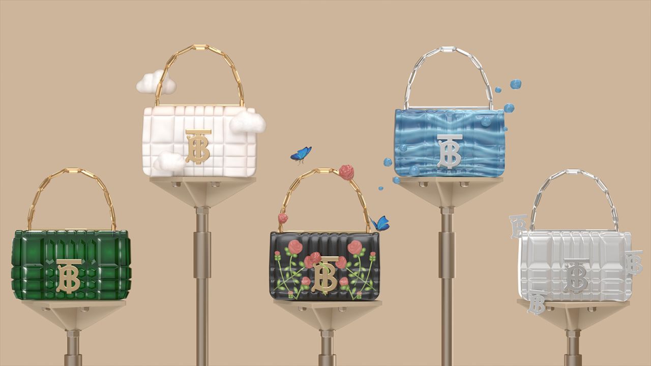 Burberry's digital Lola bags sold on Roblox for the equivalent of $9.99 each.