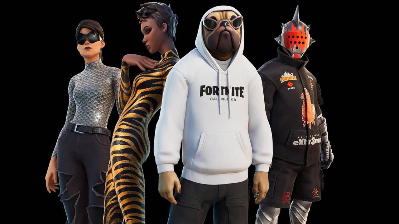 Last year, Balenciaga debut a selection of player "skins" and digital accessories in the online game Fortnite.