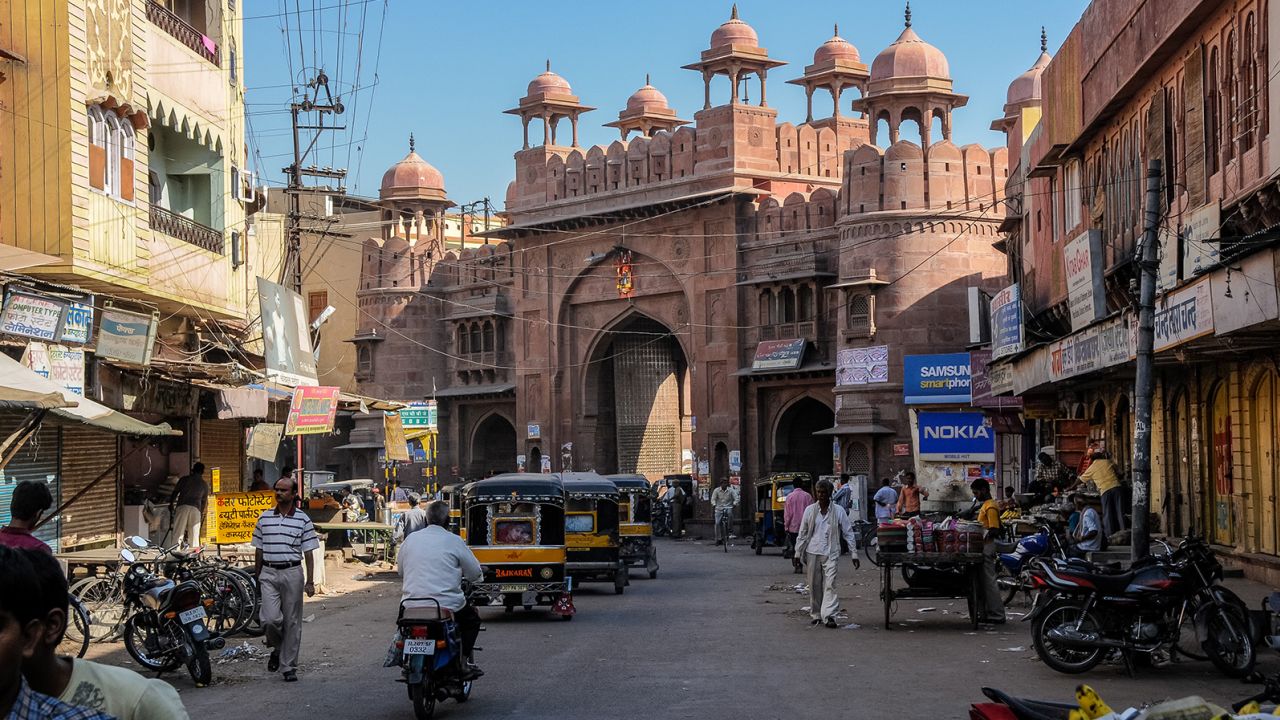 This gate once marked the entrance to the old city of Bikaner.