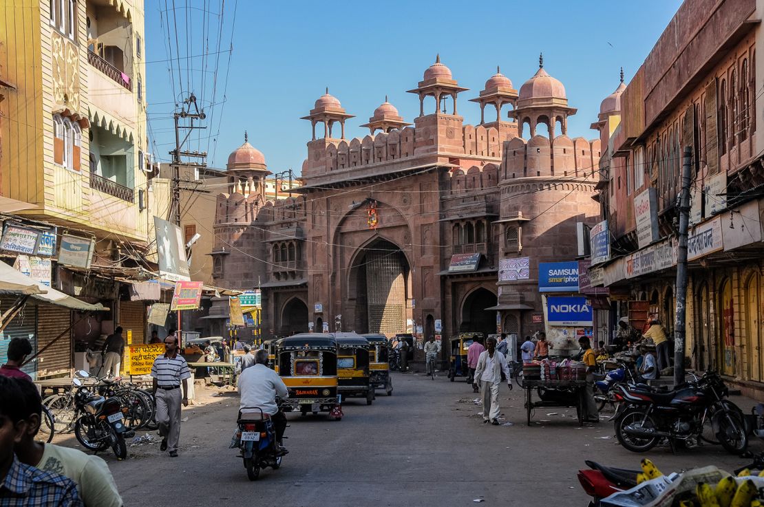 This gate once marked the entrance to the old city of Bikaner.