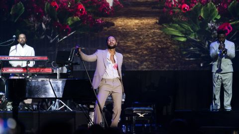 John Legend performs at the North Sea Jazz Festival in Rotterdam on July 7.