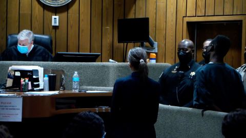 Cleotha Henderson, right, faces forward during a hearing in a Shelby County courtroom Wednesday.
