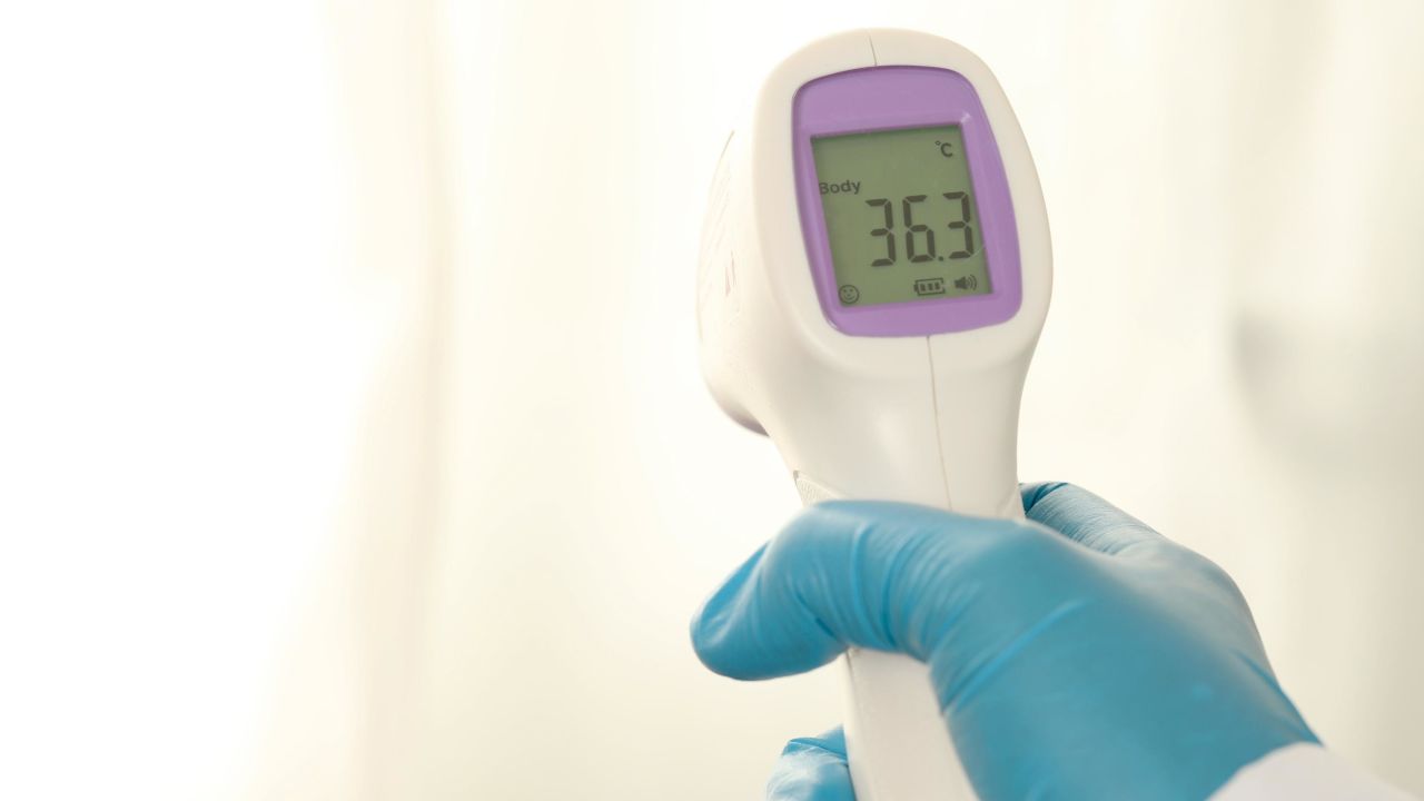  Temporal thermometers are used to measure body temperature on the forehead.