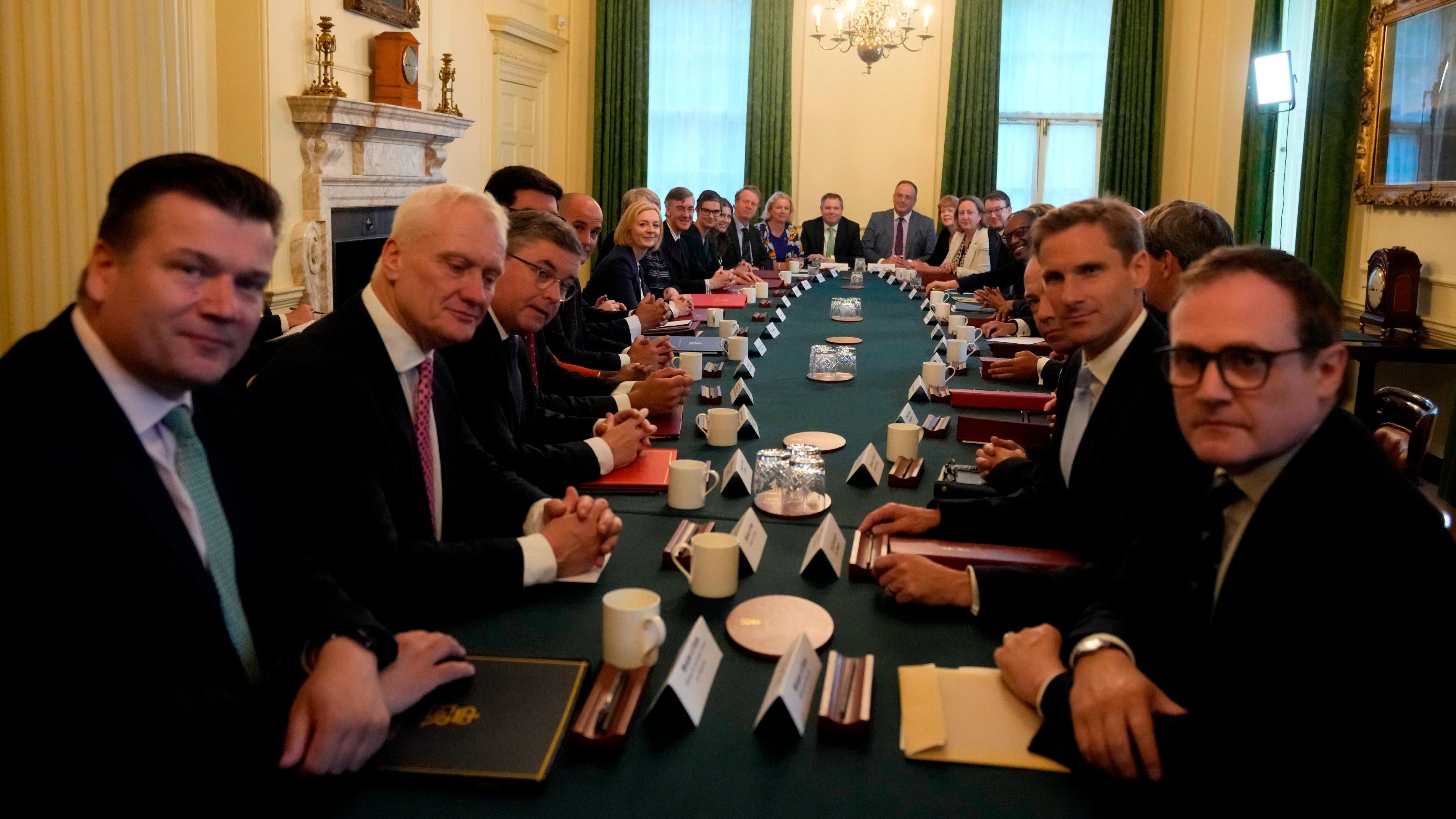 Truss holds her first cabinet meeting inside No. 10 Downing Street. Truss has assembled <a href="index.php?page=&url=https%3A%2F%2Fwww.cnn.com%2F2022%2F09%2F07%2Fuk%2Fliz-truss-diverse-cabinet-uk-gbr-intl%2Findex.html" target="_blank">the most ethnically diverse Cabinet</a> in the United Kingdom's history, with several top jobs given to Black and other minority ethnic lawmakers.