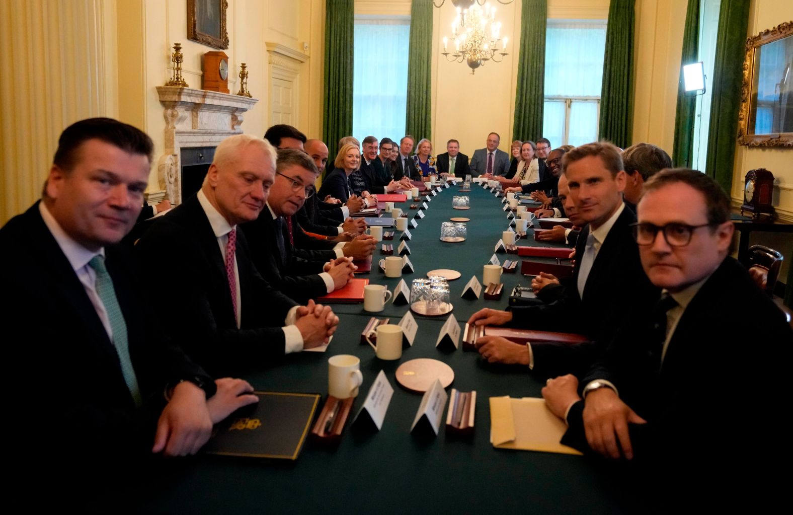 Truss holds her first cabinet meeting inside No. 10 Downing Street. Truss has assembled <a href="index.php?page=&url=https%3A%2F%2Fwww.cnn.com%2F2022%2F09%2F07%2Fuk%2Fliz-truss-diverse-cabinet-uk-gbr-intl%2Findex.html" target="_blank">the most ethnically diverse Cabinet</a> in the United Kingdom's history, with several top jobs given to Black and other minority ethnic lawmakers.