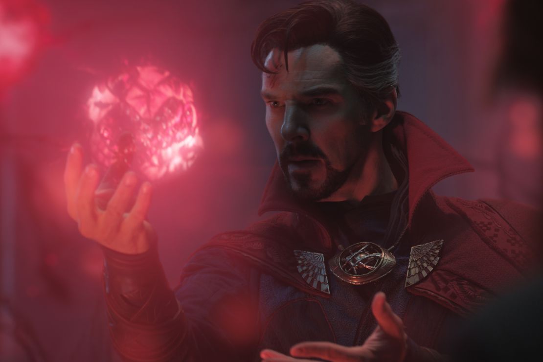 Benedict Cumberbatch as Doctor Strange. In "Doctor Strange in the Multiverse of Madness" the sorcerer enters the multiverse thanks to the powers of America Chavez, played by Xochitl Gomez. 