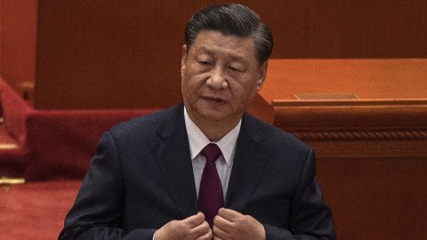 Chinese leader Xi Jinping pictured in Beijing on April 8, 2022.
