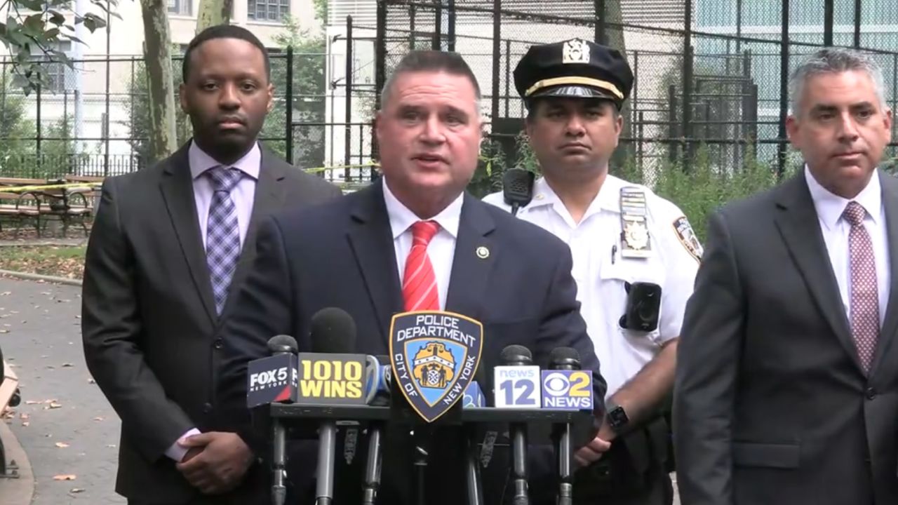 New York City Police Chief of Detectives James Essig speaks during a news conference Wednesday.