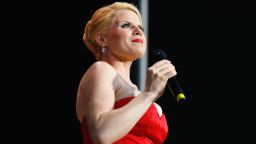 Megan Hilty performs at the New York Pops at Forest Hills Stadium on July 7, 2016 in New York City. 