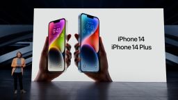 CUPERTINO, CALIFORNIA - September 7, 2022: Apple's vice president of Worldwide Product Marketing Kaiann Drance talks about the new iPhone 14 and iPhone 14 Plus during a special Apple event, as seen in this still image from the keynote video.
(Photo by Apple Inc.)