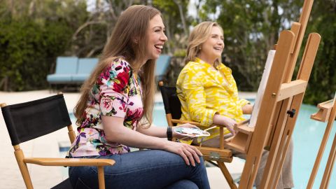 Chelsea Clinton and Hillary Clinton in "Gutsy," premiering September 9, 2022 on Apple TV+.