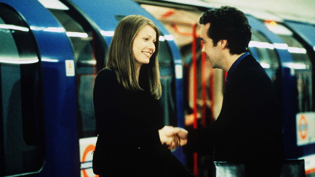 Gwyneth Paltrow as Helen and John Hannah as James in "Sliding Doors." In the film we see two versions of Helen's life play out in parallel. 