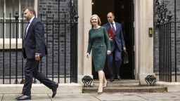 LONDON, ENGLAND - SEPTEMBER 08: UK prime minister Liz Truss leaves 10 Downing Street to announce her plan on capping energy bills in the House of Commons on September 08, 2022 in London, England. The country's soaring energy costs are at the top of the new prime minister's in tray after she took office on Tuesday. (Photo by Dan Kitwood/Getty Images)