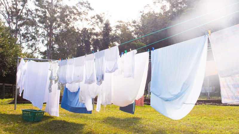 The way to dry laundry in a sustainable manner