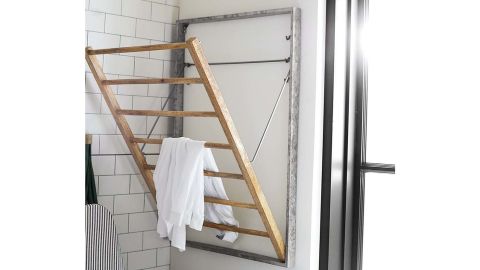 Galvanized Wall-Mount Laundry Drying Rack