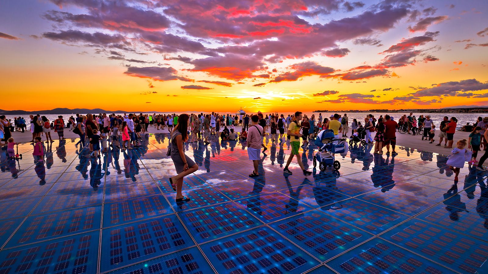 <strong>Zadar:</strong> Alfred Hitchcock once remarked that the coastal town of Zadar had the most beautiful sunset he'd ever seen. And there is something special about the city at dusk as lights twinkle  around the harbor and the old town's cafes and bars spring to life.