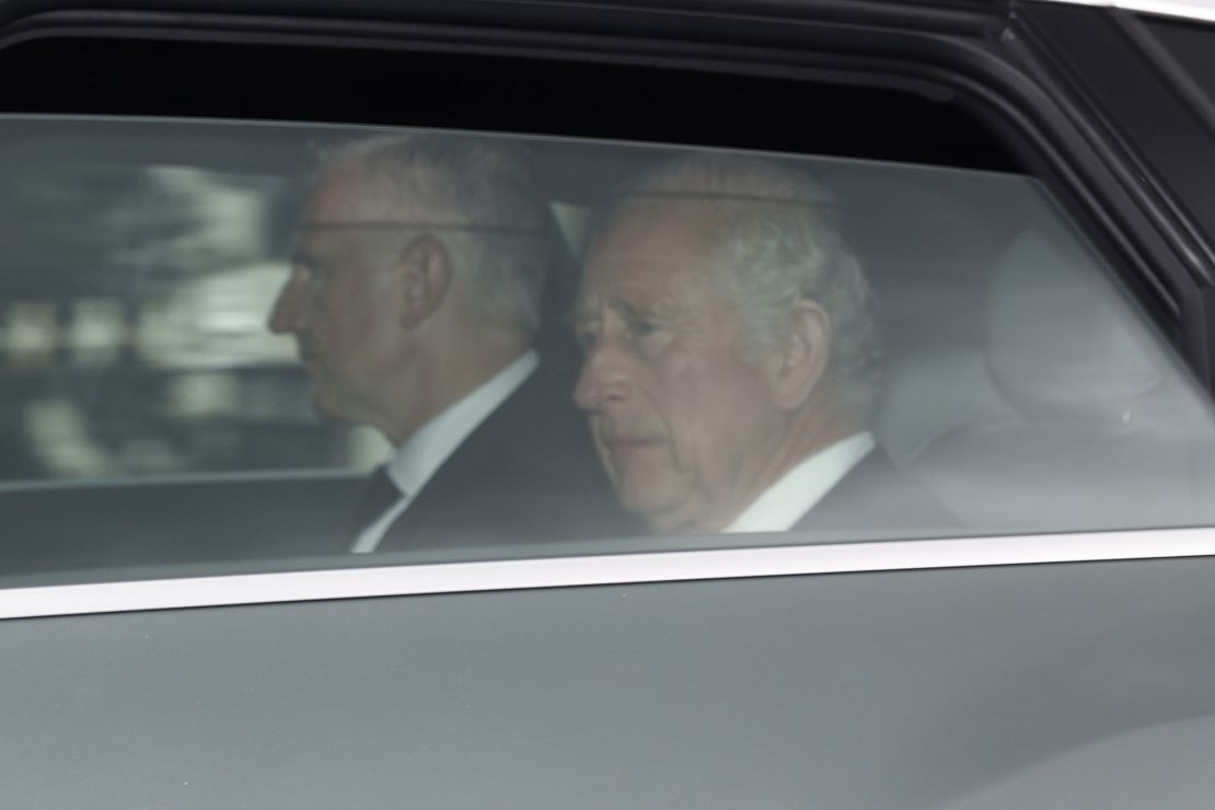 King Charles III leaves Balmoral Castle in Scotland with Camilla, Queen Consort, on Friday. 