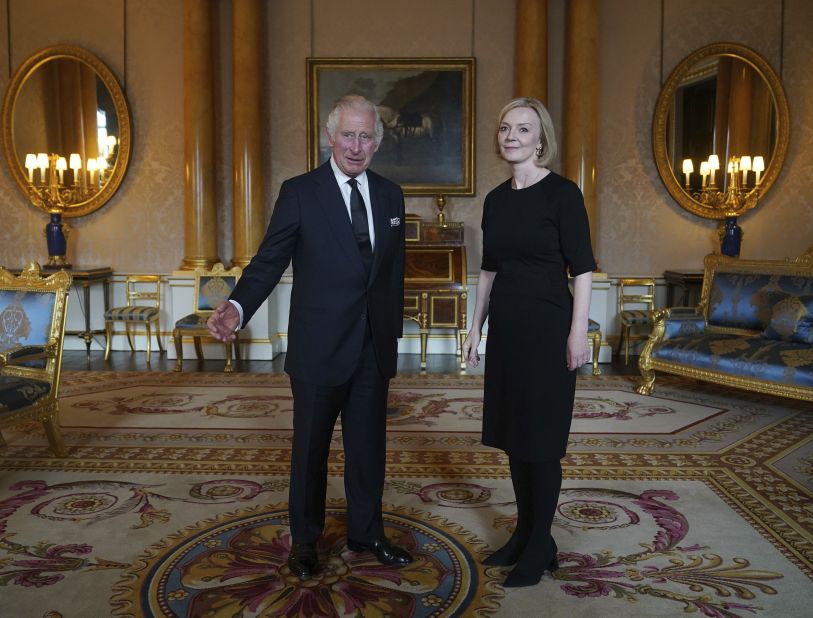Charles has his first audience with Prime Minister Liz Truss after becoming King in September 2022.