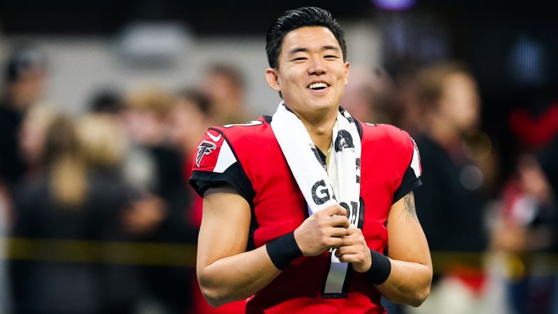 Younghoe Koo Atlanta Falcons Youth Black Name & Number Logo Long