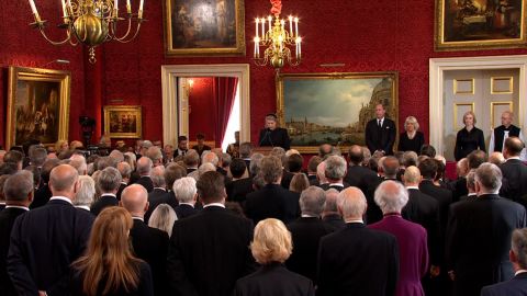 The Accession Council ceremony took place at the State Apartments of royal residence St. James's Palace on Saturday.