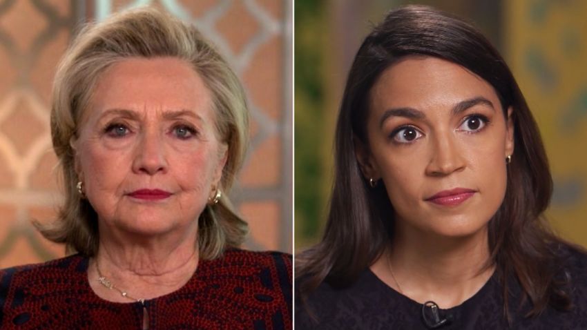 hillary clinton sotu aoc split