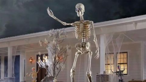 Home Accents Holiday 12-foot Giant Size Skeleton with LifeEyes LCD Eyes