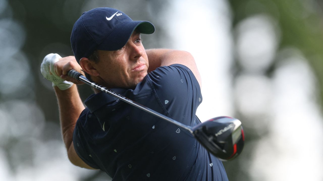 McIlroy in action during the final round.