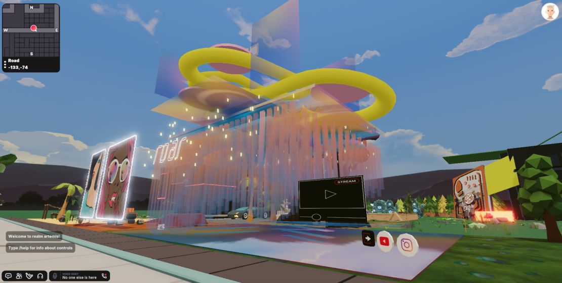 Dubai-based design studio Roar has established a company space in Decentraland.  