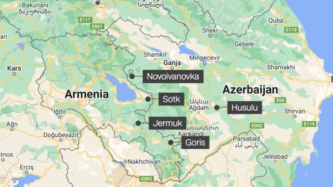 Armenia Azerbaijan artillery strikes MAP
