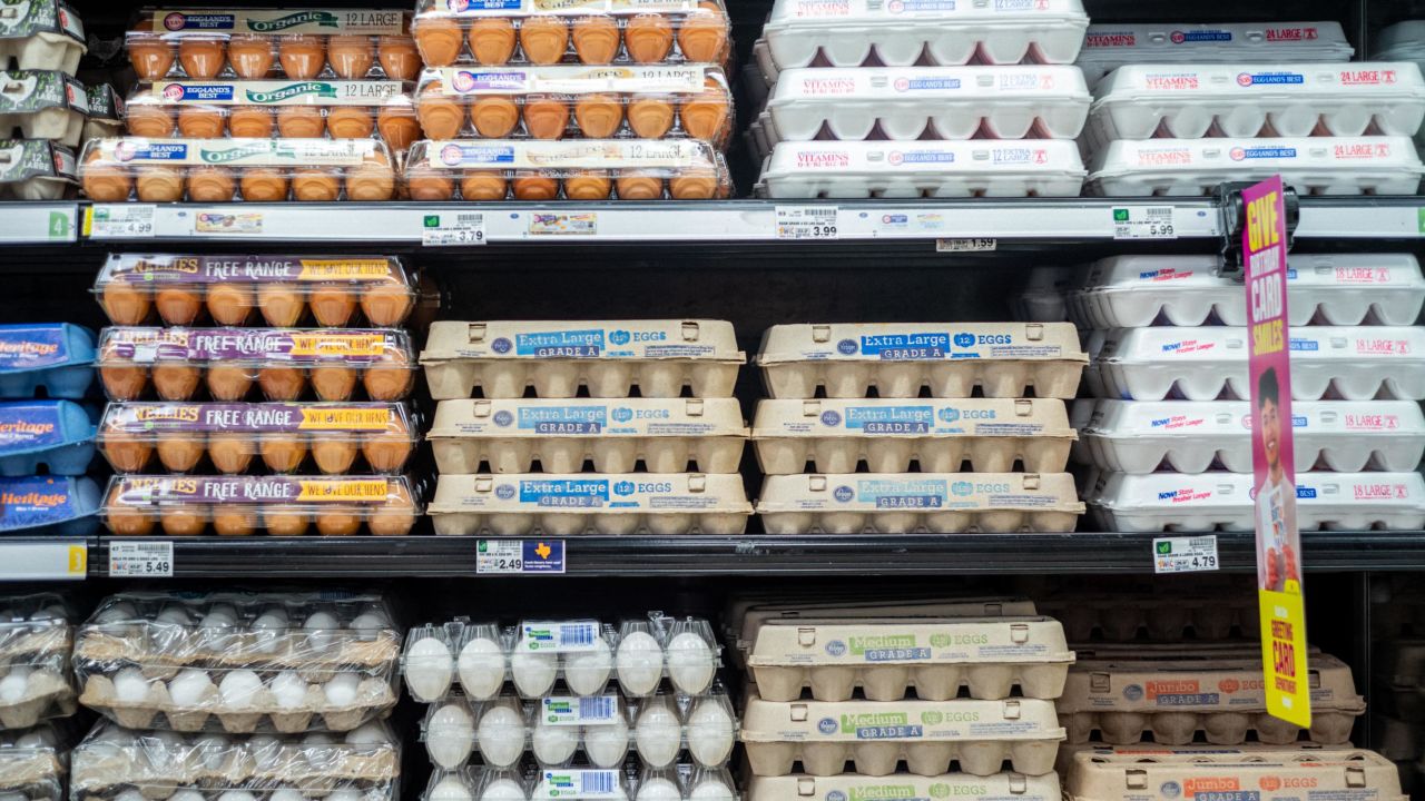 Egg prices have soared over the past year. 