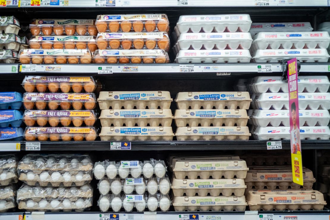 Egg prices have soared over the past year. 
