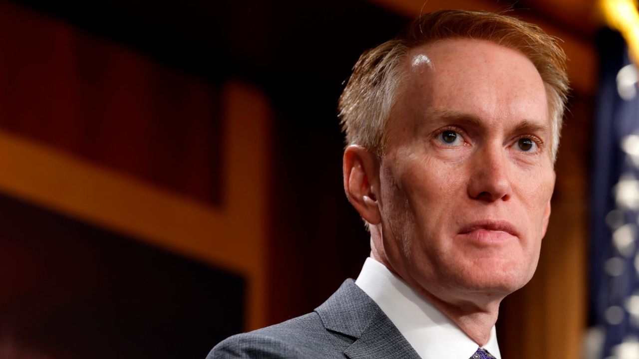 Sen. James Lankford (R-OK) speaks at a press conference on taxes at the U.S. Capitol Building on August 03, 2022 in Washington, DC.