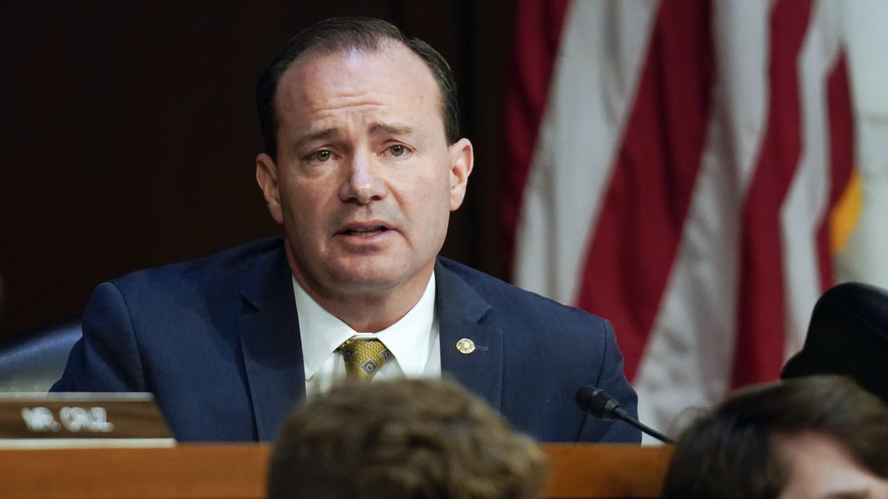 Sen. Mike Lee, R-Utah, makes an opening statement during the confirmation hearing for Supreme Court nominee Ketanji Brown Jackson on Capitol Hill March 21, 2022 in Washington, DC.