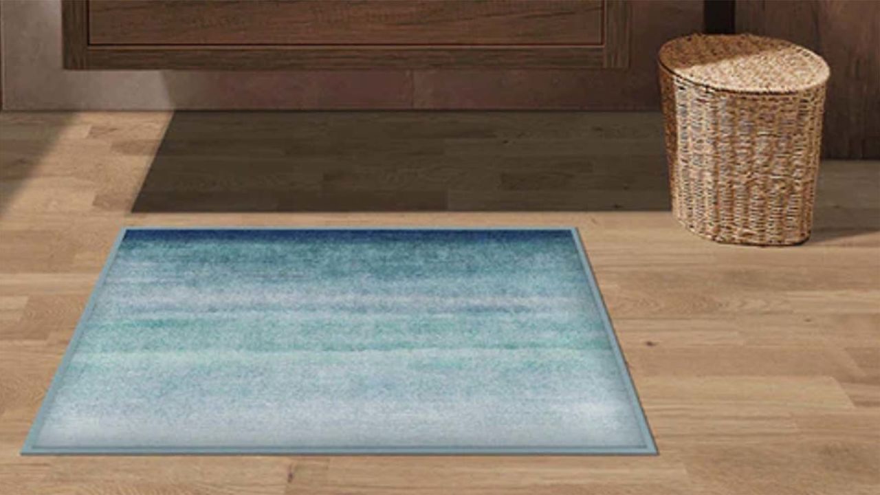 Seascape Blue Bath Mat