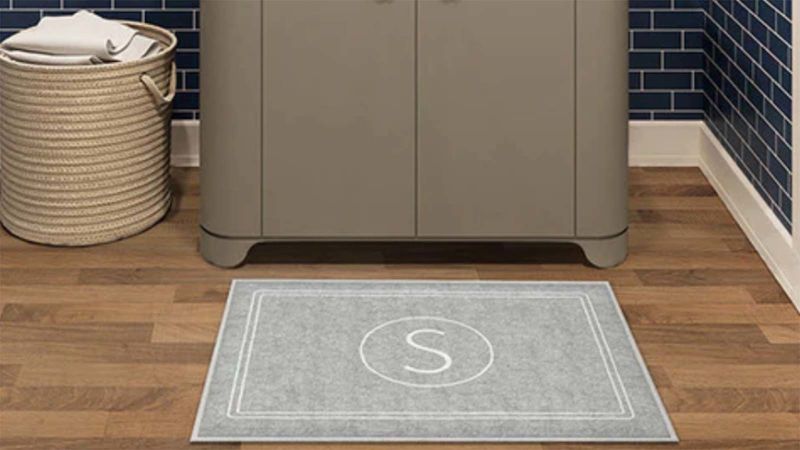 Monogram bathroom online rugs