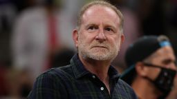 PHOENIX, ARIZONA - OCTOBER 13: Phoenix Suns and Mercury owner Robert Sarver attends Game Two of the 2021 WNBA Finals at Footprint Center on October 13, 2021 in Phoenix, Arizona.  The Mercury defeated the Sky 91-86 in overtime. NOTE TO USER: User expressly acknowledges and agrees that, by downloading and or using this photograph, User is consenting to the terms and conditions of the Getty Images License Agreement.  (Photo by Christian Petersen/Getty Images)