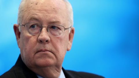 Former Independent Counsel Ken Starr answers questions during a discussion held at the American Enterprise Institute September 18, 2018, in Washington, DC. 