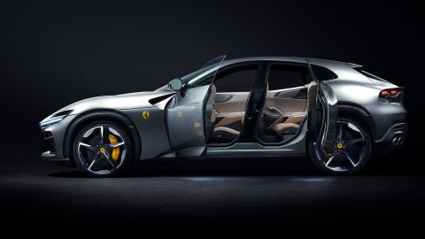 The Ferrari Purosangue has "suicide" doors in the rear.