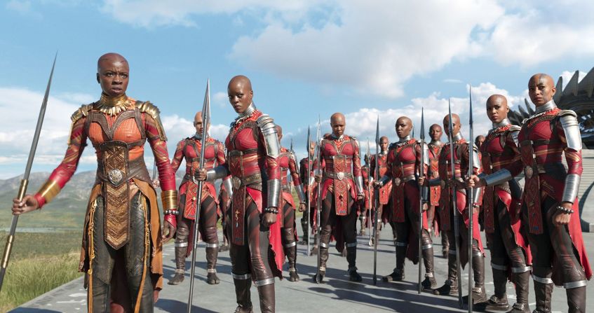 Female warriors were also featured in 2018's "Black Panther."