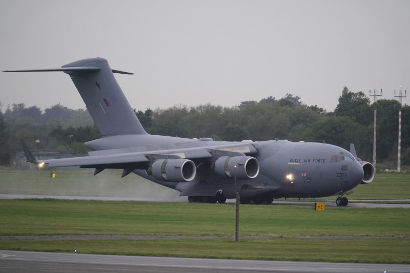 RAF plane carrying Queen Elizabeth s coffin sets all time flight