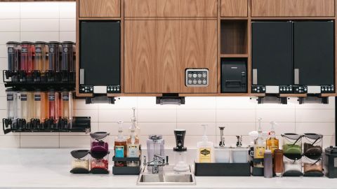 The Siren System puts appliances above the counter, not below. 