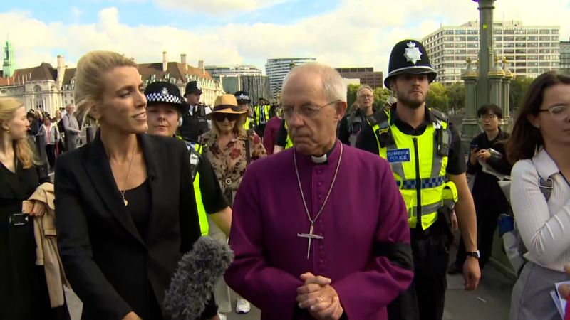See Clarissa Ward's interview with Archbishop of Canterbury