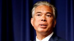 FILE - California Attorney General Rob Bonta talks at a news conference in Sacramento, Calif., June 28, 2022.  California is accusing Amazon of violating the state's antitrust laws by stifling competition and engaging in practices that push sellers to maintain higher prices on products on other sites. In an 84-page lawsuit filed Wednesday, Sept. 14,  in San Francisco Superior Court,  Bonta's office said Amazon had effectively barred sellers from offering lower prices for products elsewhere through contract provisions that harm the ability of other retailers to compete.   