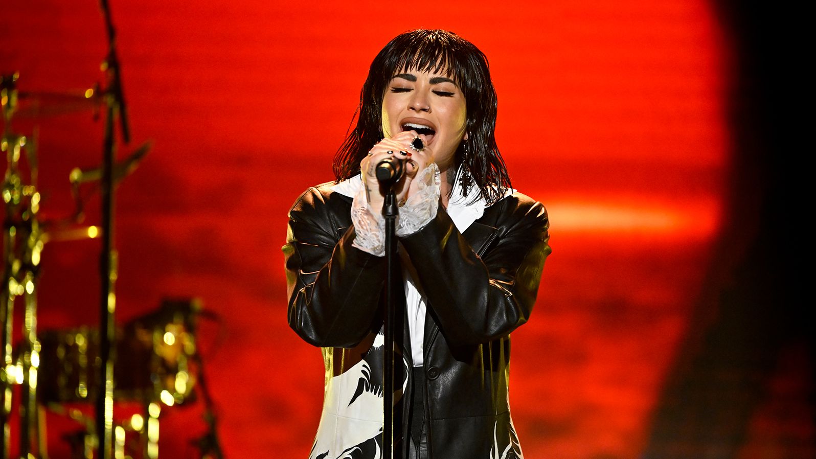 Demi Lovato performs on August 18, 2022. The singer says her current tour will be her last.