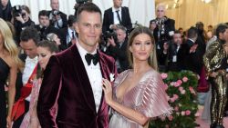 NEW YORK, NEW YORK - MAY 06: Tom Brady and Gisele Bundchen arrives for the 2019 Met Gala celebrating Camp: Notes on Fashion at The Metropolitan Museum of Art on May 06, 2019 in New York City. (Photo by Karwai Tang/Getty Images)