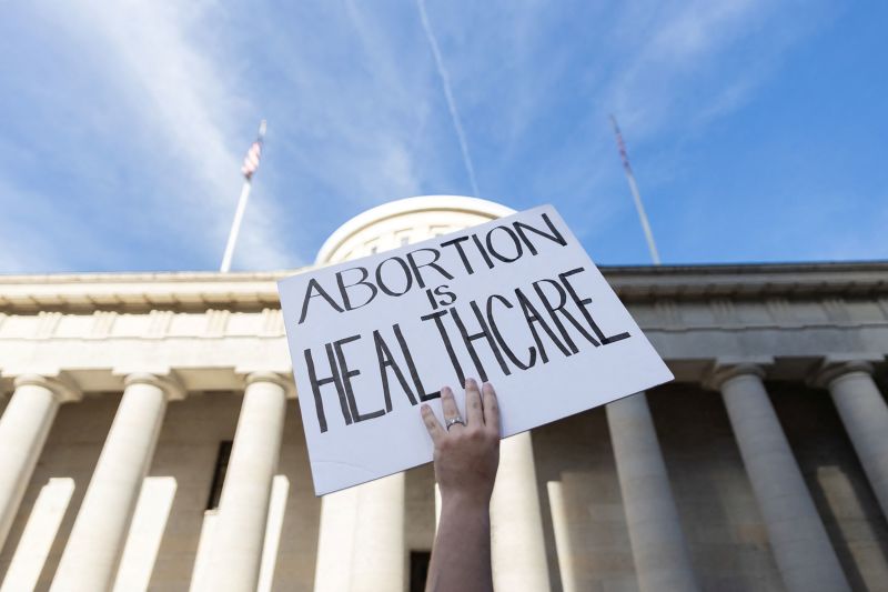 Ohio S Six Week Abortion Ban Temporarily Blocked CNN Politics   220914184341 Abortion Rights Protester Ohio File 062422 