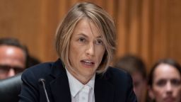 Vanessa Pappas, Chief Operating Officer for TikTok, testifies during a Senate Homeland Security and Governmental Affairs committee hearing to examine social media's impact on homeland security, Wednesday, Sept. 14, 2022, on Capitol Hill in Washington. 