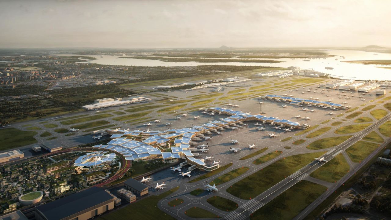 Singapore Changi Airport's expansion plans are seen in this rendering.  (Changi Airport Group)
