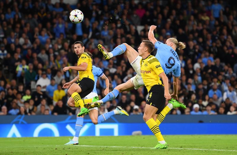Erling Haaland’s sensational finish completes Manchester City’s 2-1 comeback against former team Borussia Dortmund | CNN