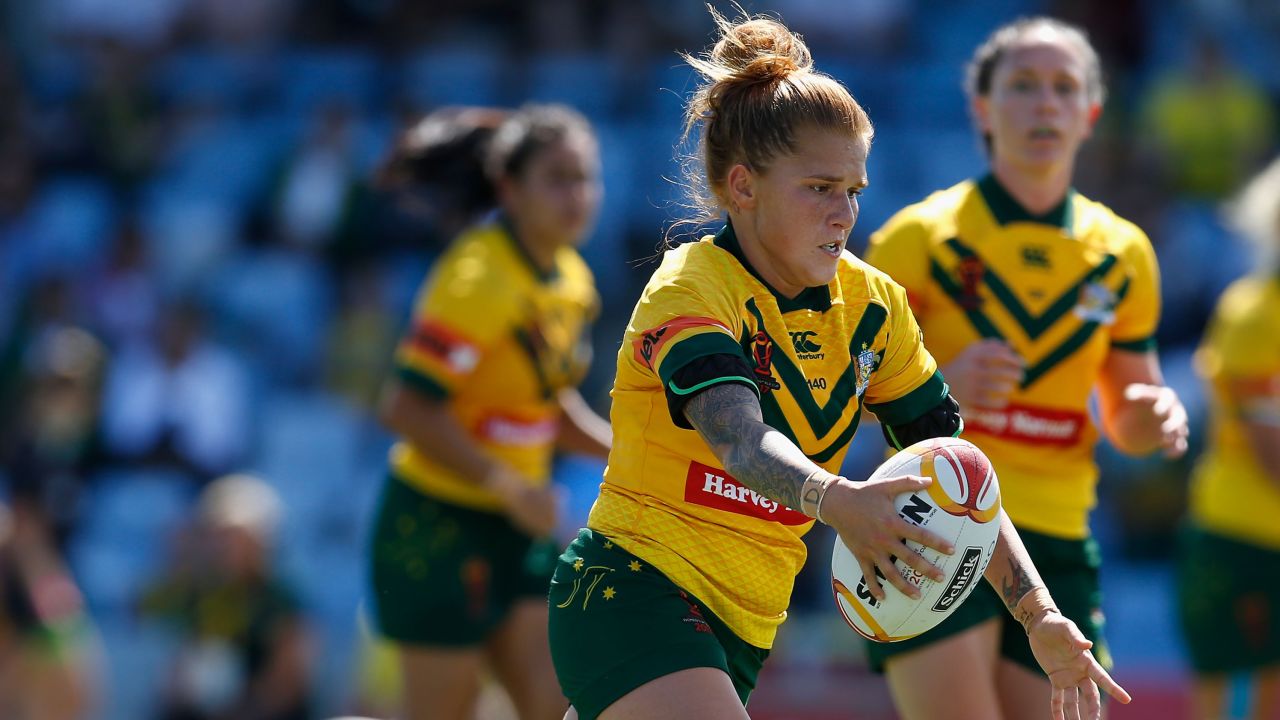 Caitlin Moran represented Australia at the 2017 Women's Rugby League World Cup.